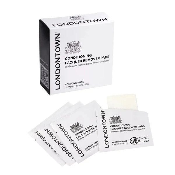 CLEARANCE - Londontown Conditioning Lacquer Remover Pads 1 Pack (Set Of 10) Londontown