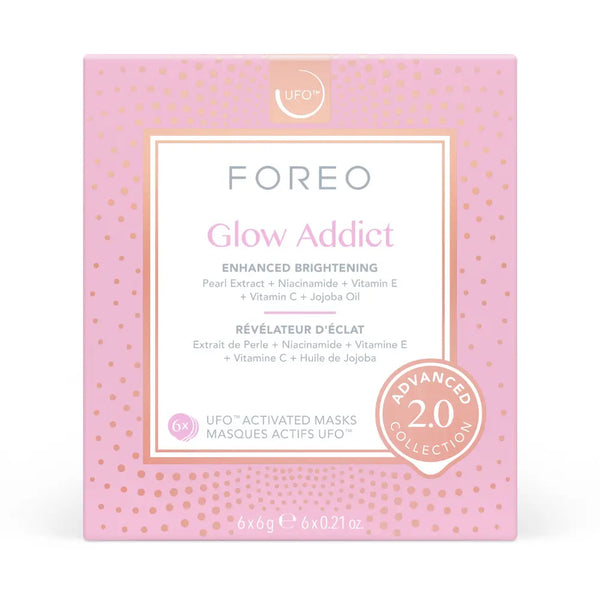 Foreo UFO Enhanced Brightening Activated Face Mask Glow Addict x 6 Advanced Collection 2.0 Foreo - Beauty Affairs 1