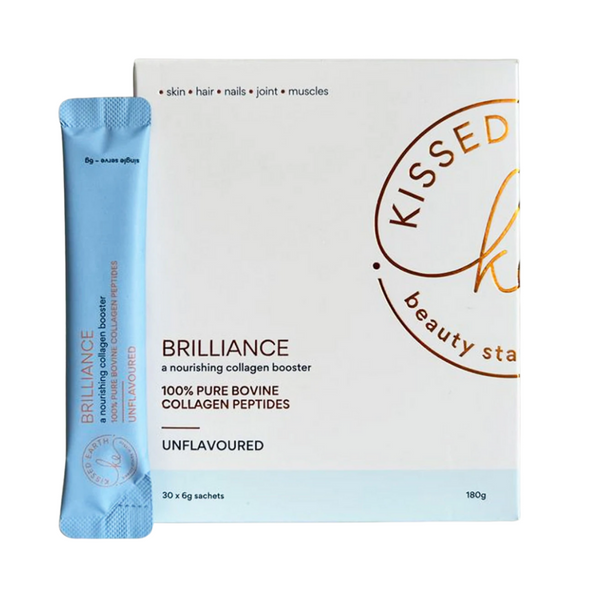 Kissed Earth Brilliance - Pure Hydrolysed Bovine Collagen Peptides 180g (Unflavored)- Beauty Affairs 1