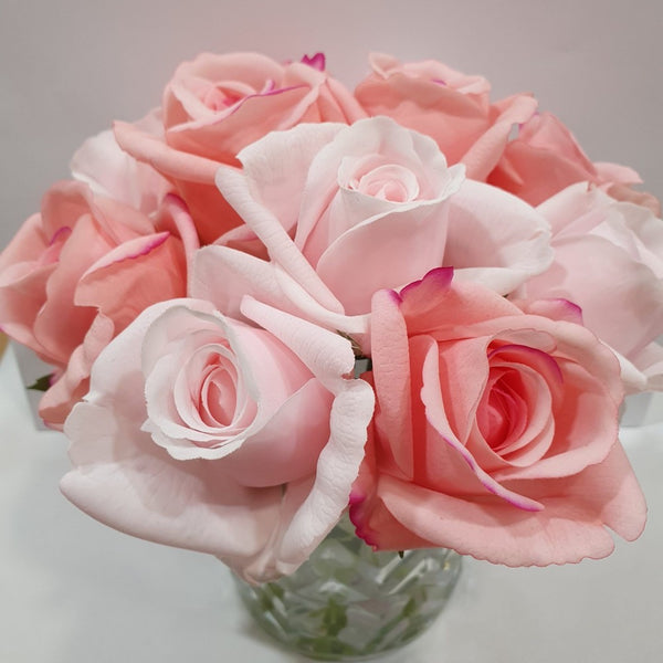 Cote Noire Herringbone Flower Mixed Rose Buds (Clear Glass) - Beauty Affairs2