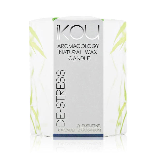 iKOU Aromacology Candle Glass - De-Stress (Large) - Beauty Affairs1